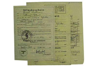 Forged German documents created by the POWs in Stalag Luft III