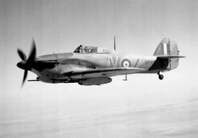 Hurricane Fighter of No. 6 Squadron over the Western Desert, 1942